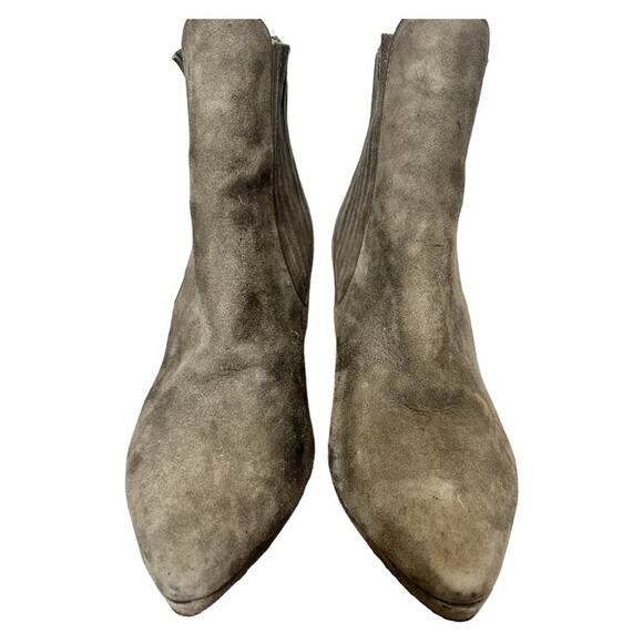 Cole Haan - Air Nike Sole Short Booties Grey Suede Boots size 9.5 - Picture 2 of 12